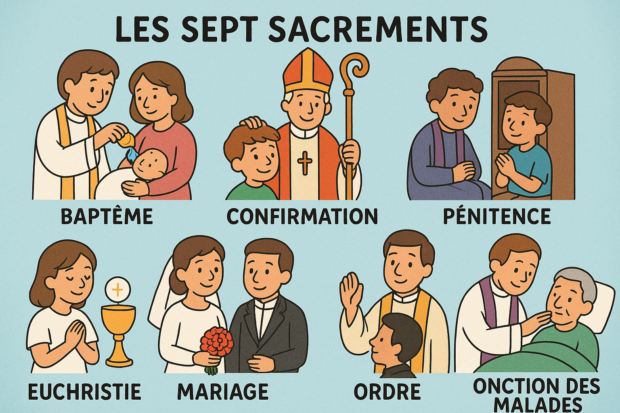 Catéchèse Gratuite : Ressources pour Petits et Grands : les sept Sacrements